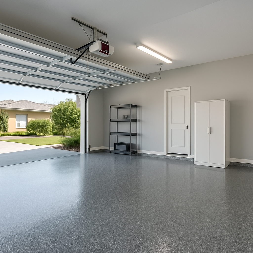 Flake Epoxy Garage Floor in Cypress, TX