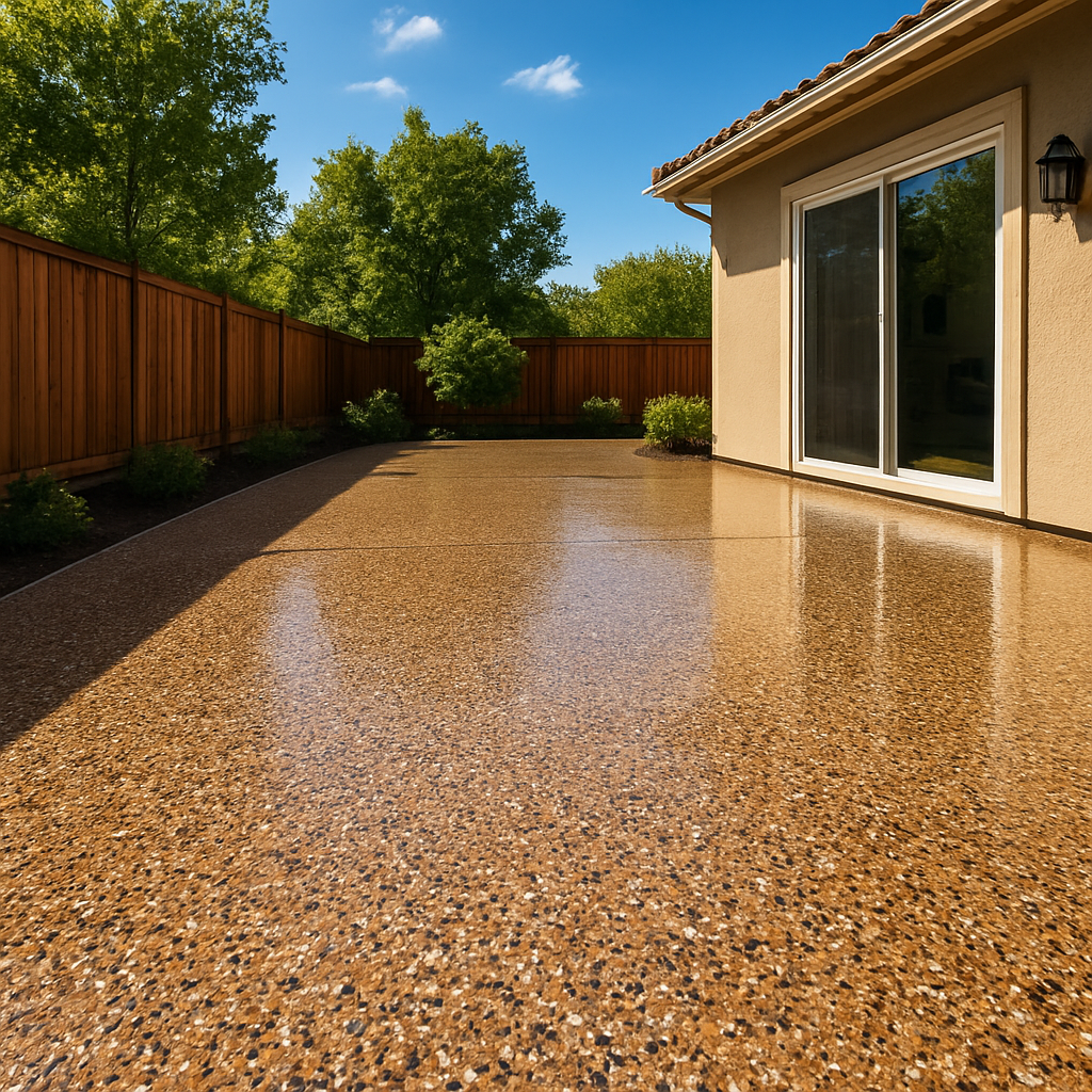 Decorative Patio Coating in Pearland, TX